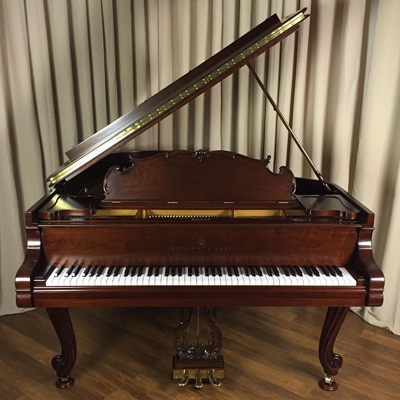 Steinway M Grand Piano Louis XV in Walnut Restored Refinished