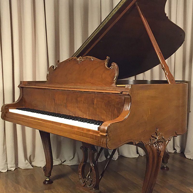 restored walnut steinway grand piano louis xv