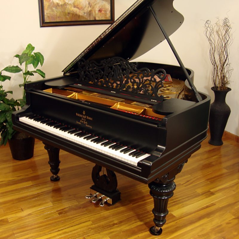 1906 Steinway A Grand Piano Ebony Victorian Style Restored