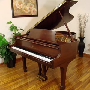 1988 Steinway M Grand Piano in Mahogany Traditional Style