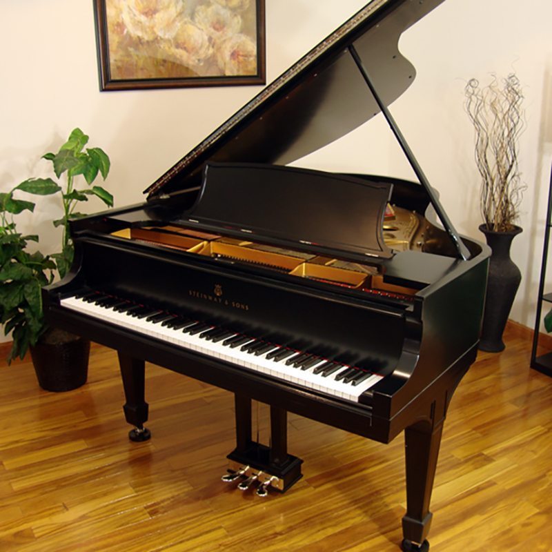 1916 Steinway O Grand Piano Ebony Tradtional Style Restored